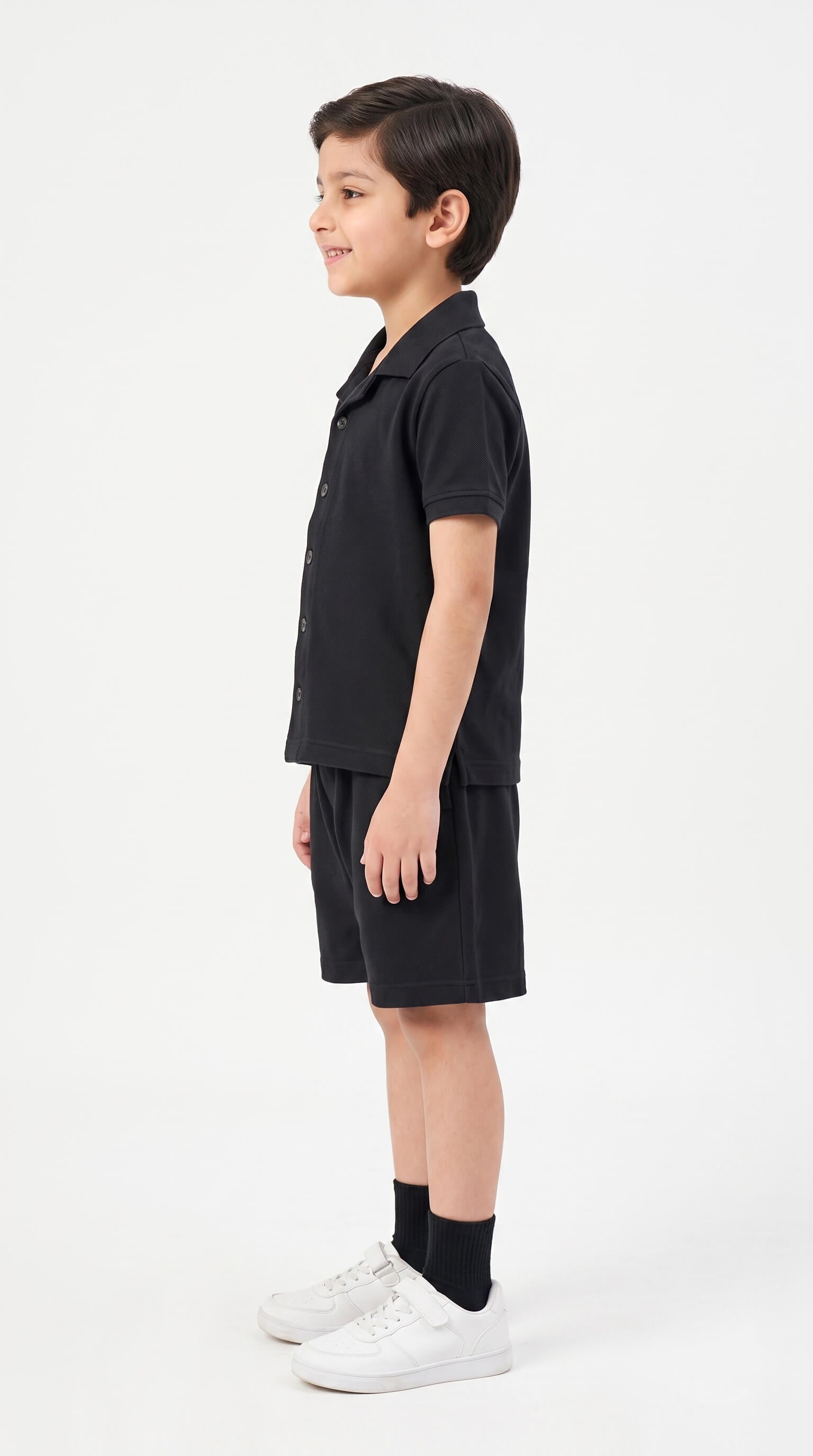 Kids' Cuban Co-ord Set - Black