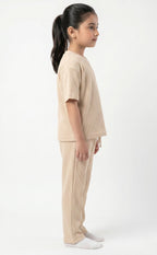 Kids' Signature Waffle Co-ord Set | Cream