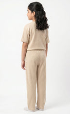 Kids' Signature Waffle Co-ord Set | Cream