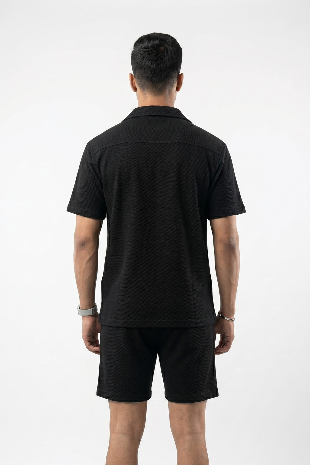 Men's Cuban Co-ord Set | Black