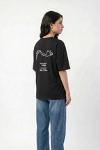 Monaco Grand Prix" Oversized Graphic Tee | Black