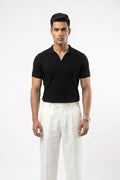 Men's Drop-needle polo-Black