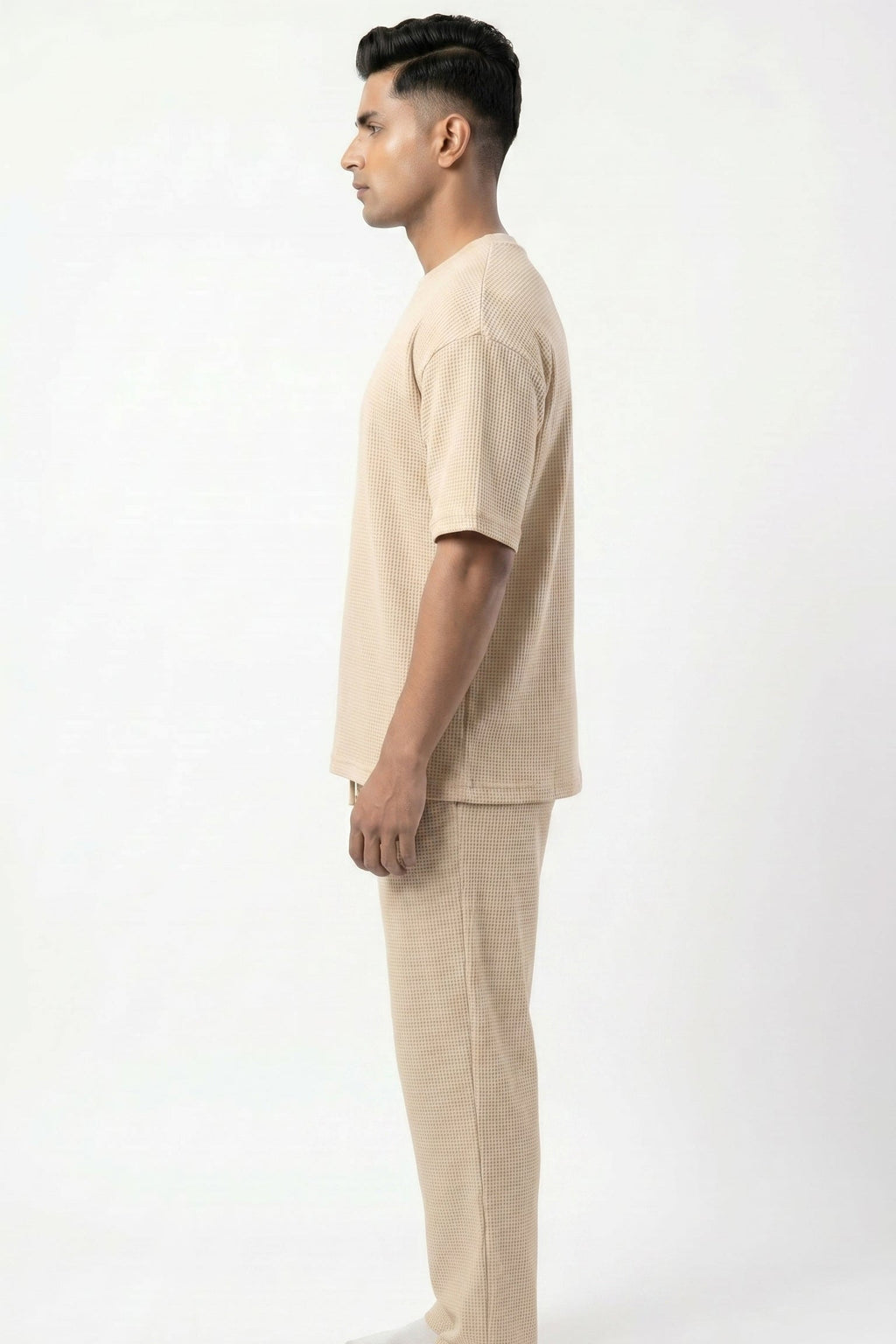 Men's Signature Waffle-Knit Tee | Cream