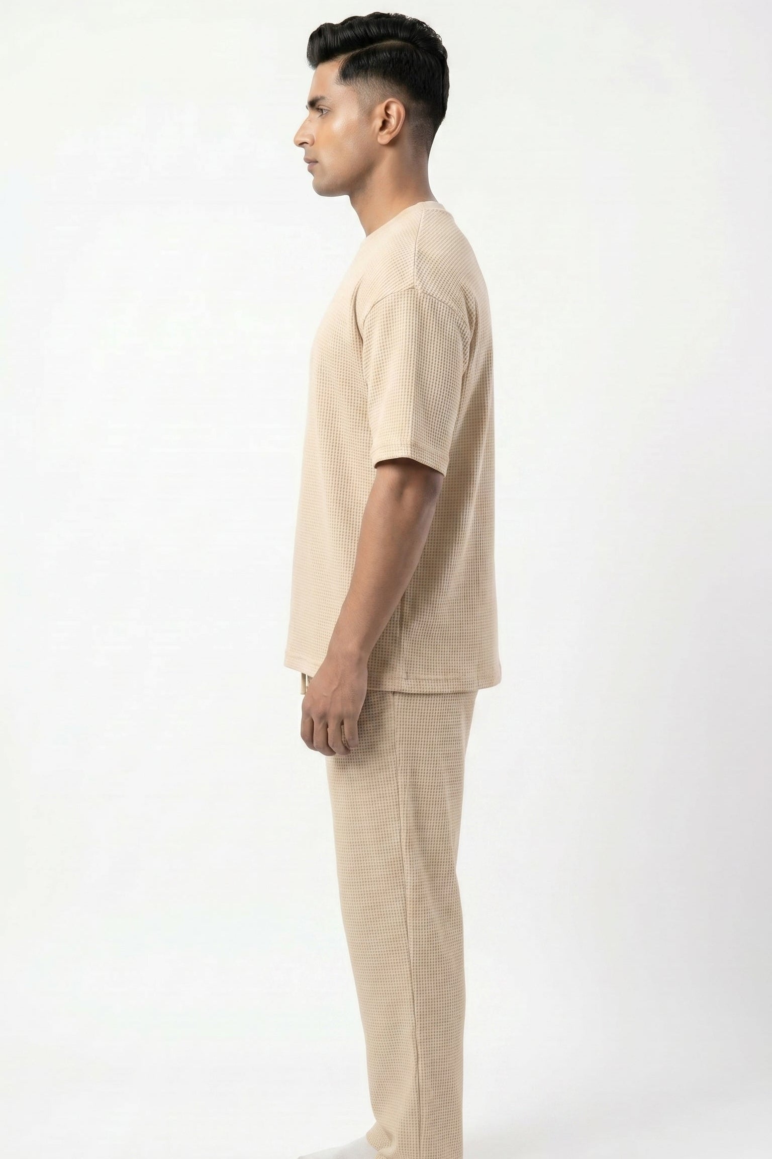 Men's Signature Waffle-Knit Tee | Cream