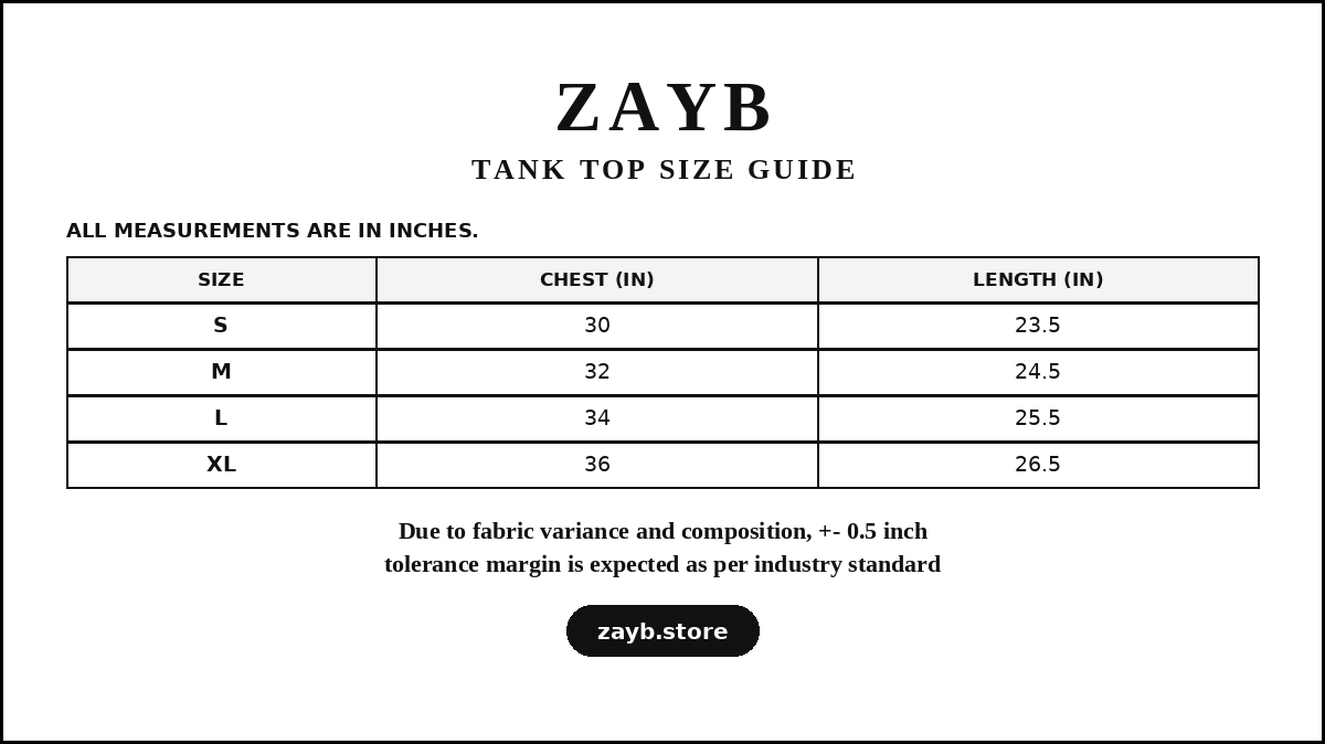 Size guide