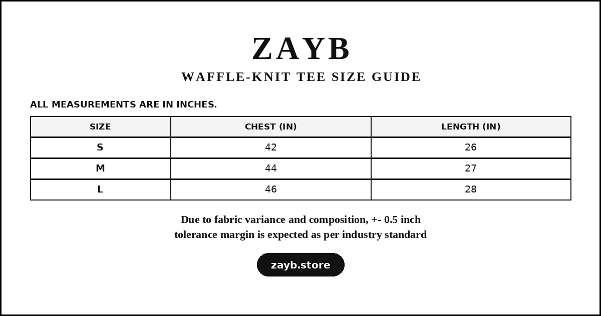 Size guide