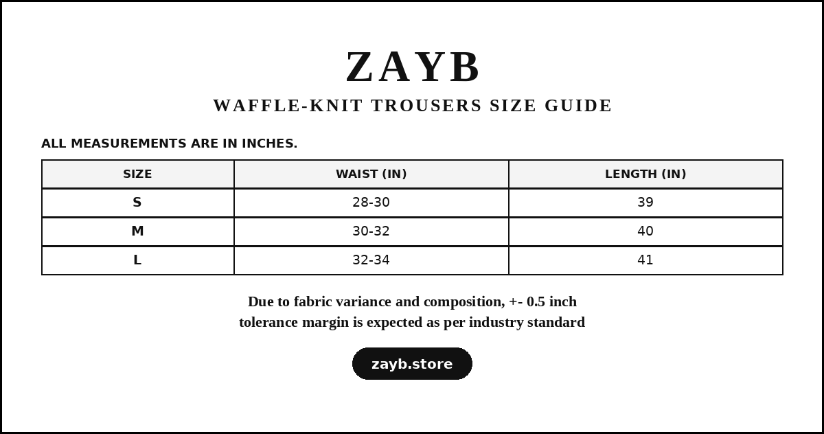 Size guide