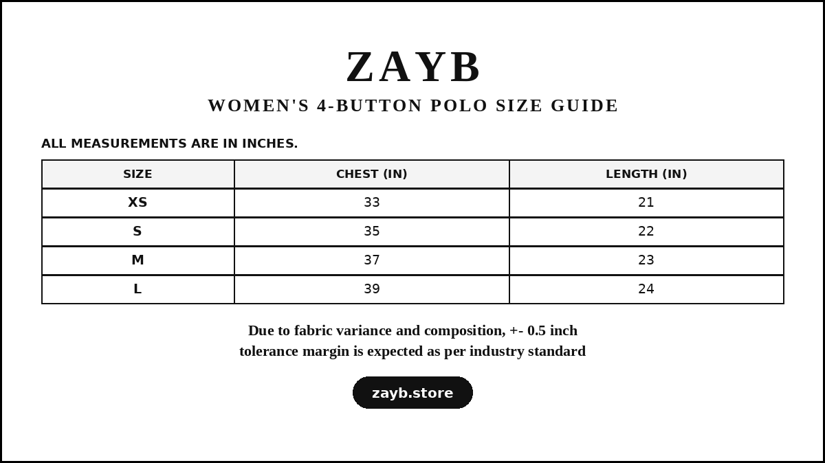 Size guide