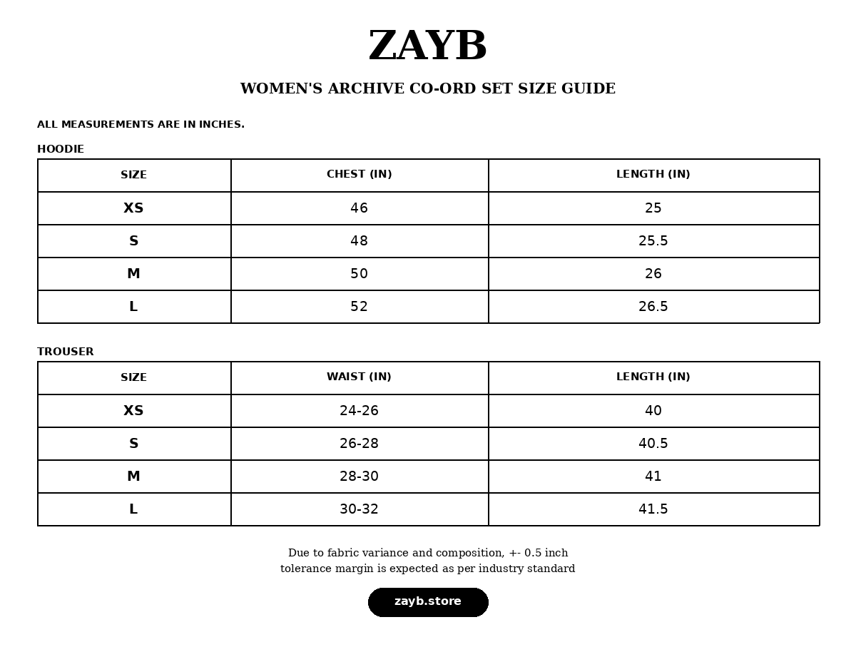 Size guide