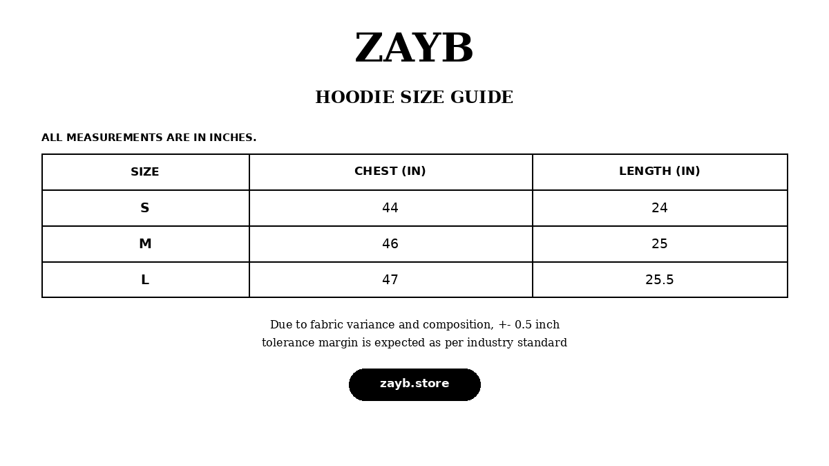 Size guide