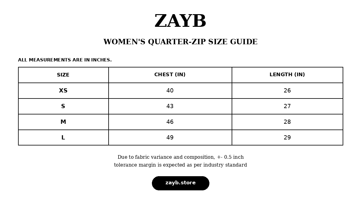 Size guide