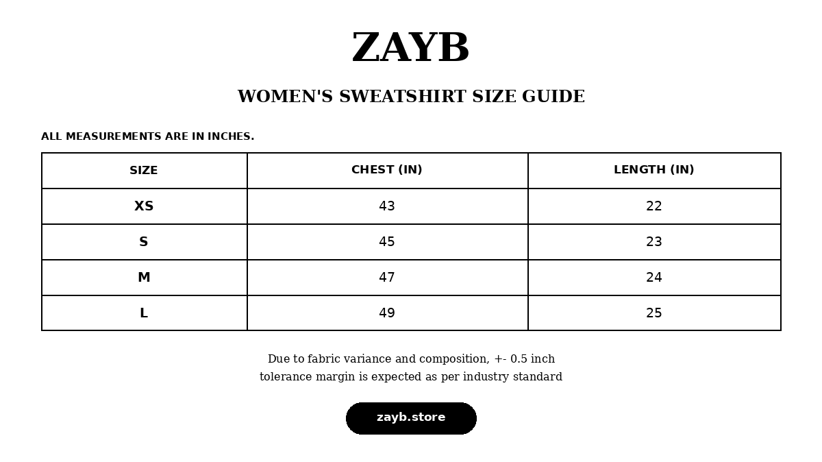 Size guide