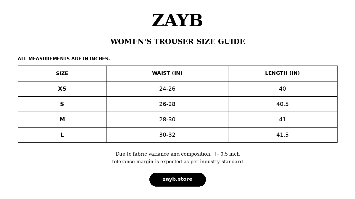 Size guide