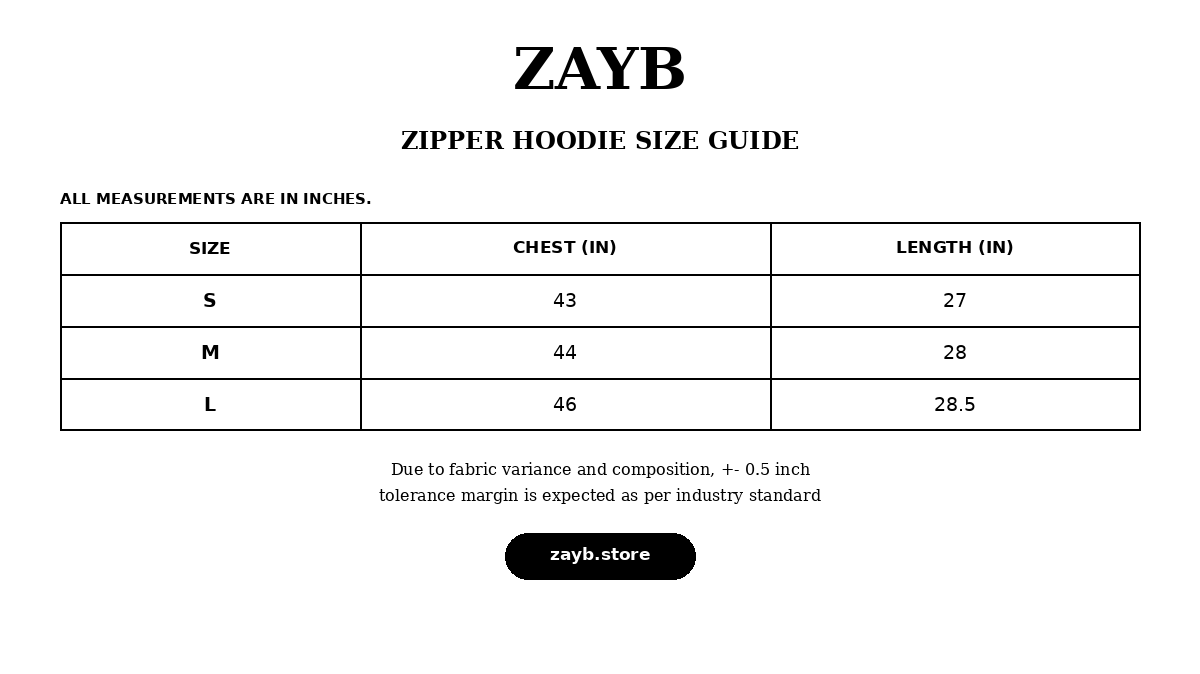 Size guide